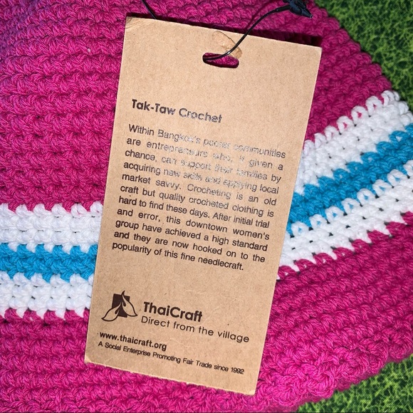 NWT Thai Craft Fair Trade Crochet Baby Hat - Picture 4 of 8